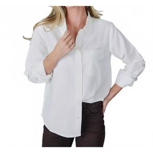 NEW DOWNEAST office fave button down shirt in snow white